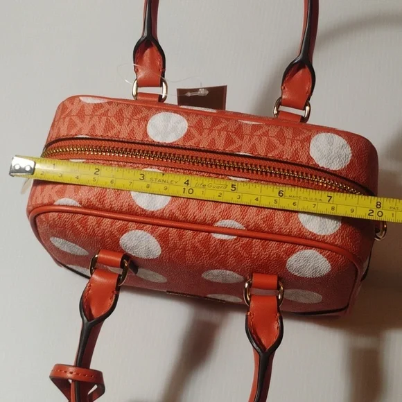 MICHAEL Michael Kors Thompson Mini XS Satchel/Xbody RED CLAY NWT $398! - Picture 9 of 11